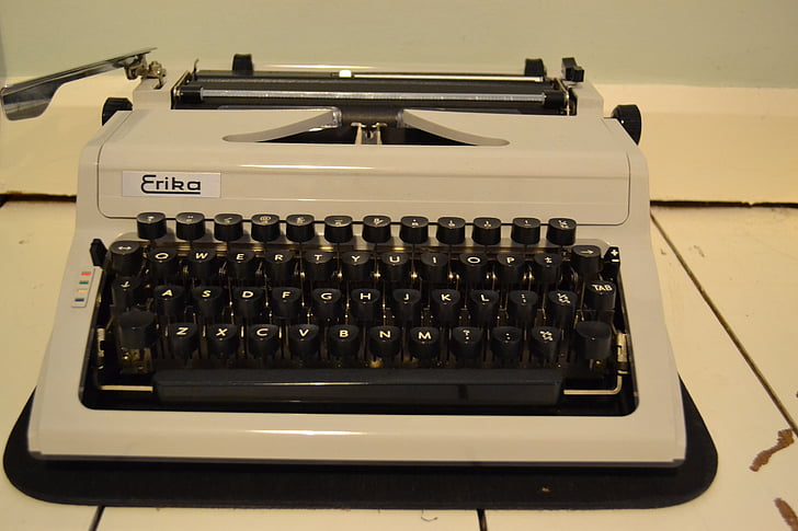 máquina de escribir, vieja escuela, Vintage, antiguo, Escuela, retro, papel