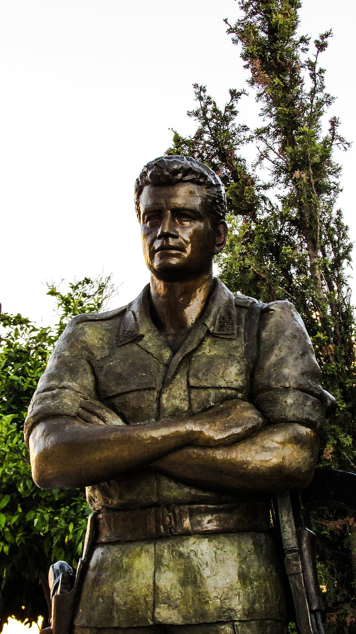 soldat, Hero, krig, skulptur, monument, EOKA, uafhængighed