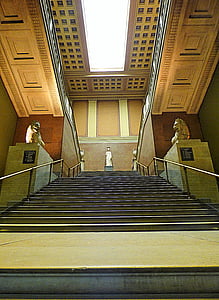 Britské muzeum, schodiště, Architektura, Anglie, Londýn, orientační bod, cestovní ruch