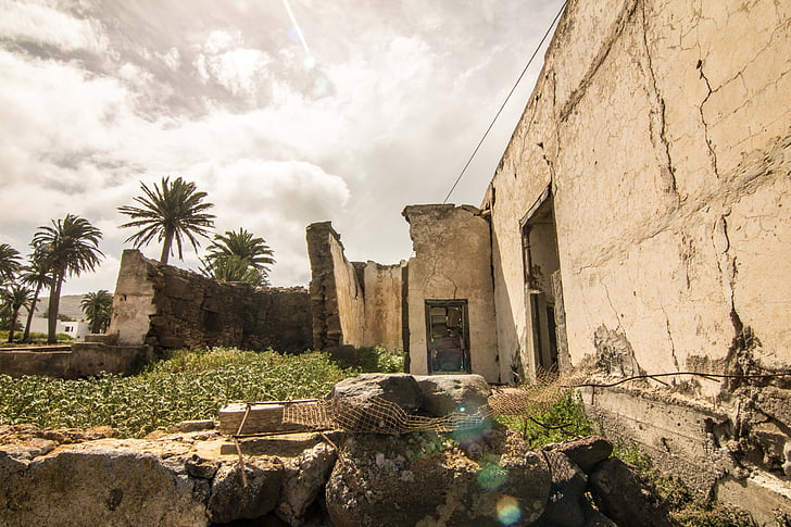 house, alone, old, view