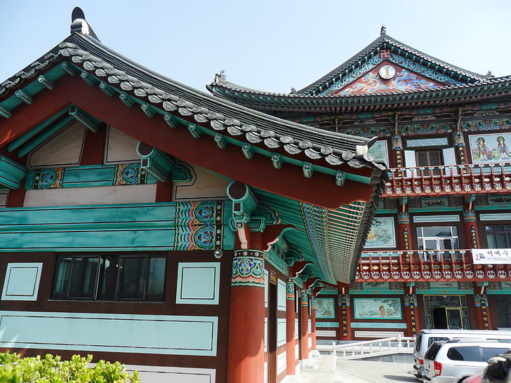 Koreja, Dienvidkoreja, templis, Budisms, Buddha, arhitektūra, kultūra