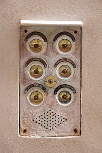 bell, house entrance, doorbell, shiny, klingelingeling, door bell, intercom