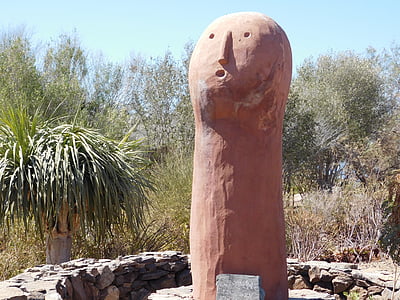 Idol, Statuia, Desert, fata, Los caserones, aldea de san nicolás, Spania