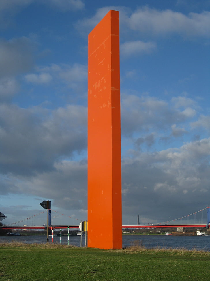 Rhine orange, Rhen, Ruhr, monumentet, pelaren, stora, hög