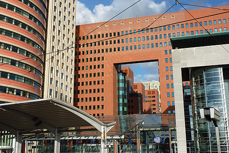 Rotterdam, arquitetura, edifício, edifícios, casa do cubo, wilhelminapier Rotterdam, prédios altos a Roterdão