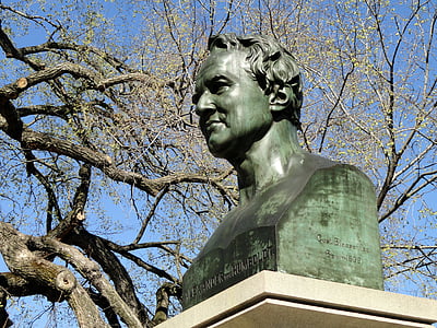 Alexandre humboldt, Monument, Parc Central, Nova york, Explorador, Bust de, escultura