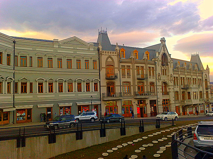 Tbilisi, Gruzja, na zewnątrz, podróży, Miasto, budynki, Architektura