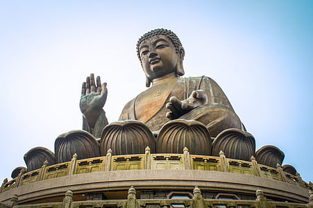 Хонконг, Лантау остров, Буда, религия, храма, Статуята, забележителност
