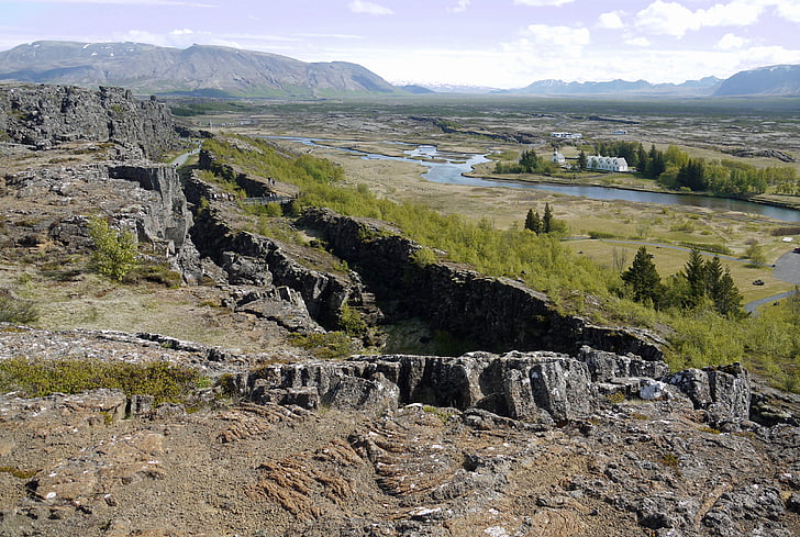 尔, 冰岛, 维京人, 从历史上看, 世界遗产, 宽, 所有的人峡谷