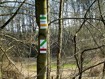 trail signs, directory, mark, migratory character, waymarks, wegemarkierung, marker characters