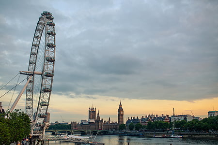 Лондон, око, великий, Бен, Англія, Архітектура, Будинки
