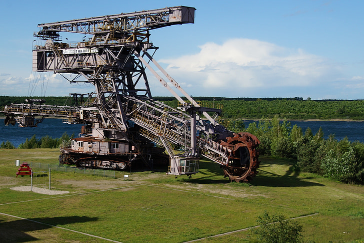 bageri, otvorene jame rudarskih, mrkog ugljena, čelik, mašinma, ferropolis