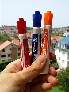 -feutres, stylos, marqueurs, coloré