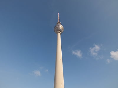 Berlin, TV stolp, jekla, mesto, beton, kapitala, Turistična