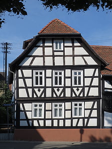 turmstr, Nordenstadt, dom, budova, rámovanie dreva, Architektúra, historické