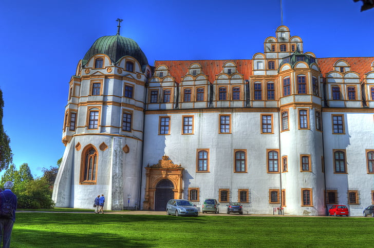 Celle, Schloss, Schlosspark, Architektur, Gebäude außen, Bauwerke, Reise-und Ausflugsziele