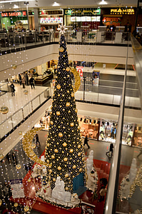 pohon Natal, hari libur, Pusat perbelanjaan, belanja, Beli