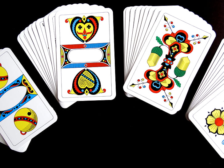 cards, jass cards, card game, strategy, play, place, win