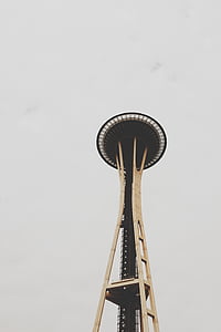 prostor iglo, Seattle, stolp za opazovanje, restavracija, arhitektura, mejnik, sodobne