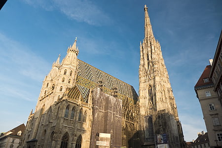 arkitektur, byggnad, Wien, Österrike, kyrkan, staden, marknaden