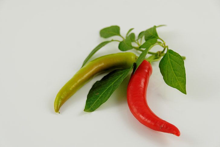 paprika, pepperonie, food, green, red, vegetables, sharp