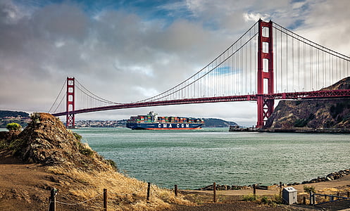 США, Золотые ворота, Сан-Франциско, Калифорния, Висячий мост, мост, Америки