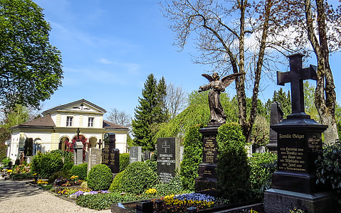 cimetière, tombes, Pierre tombale, pierres tombales, figures graves, grabschmuck