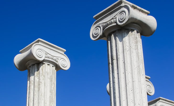 capitells del Pilar, grec, arquitectura, columna, iònics, elegància, clàssica