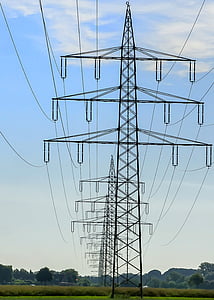strommast, energie, huidige, kabel lijn, Elektriciteitsleiding, elektriciteit, pyloon
