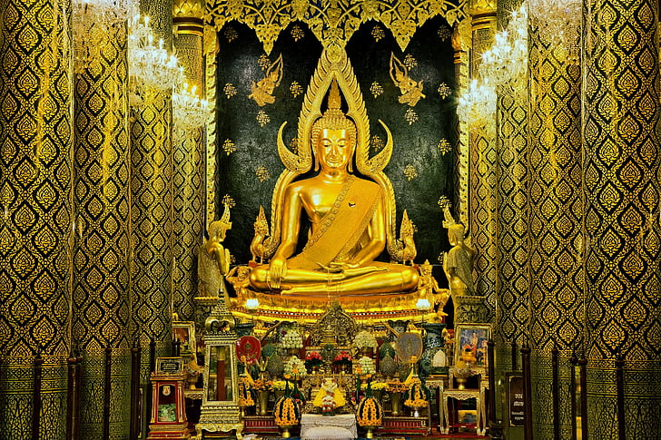 mācītājs shi budistu Karaliste, WAT phra si rattana mahathat, pilsēta, Phitsanulok