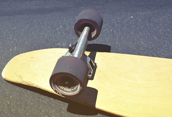 board, concrete surface, recreation, skateboard, skateboarding, sport, wheels