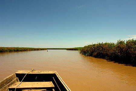 Река, Амазонка, Боливия, пересечение, праздник, Природа, спокойствие