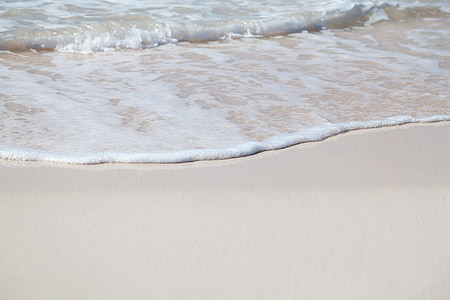 plaža, Obala, pjena, linija, priroda, pijesak, pješčana