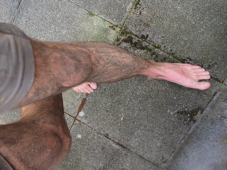 nohy, Dirty, špíny, bahno, muž, lidské, břečka, běh