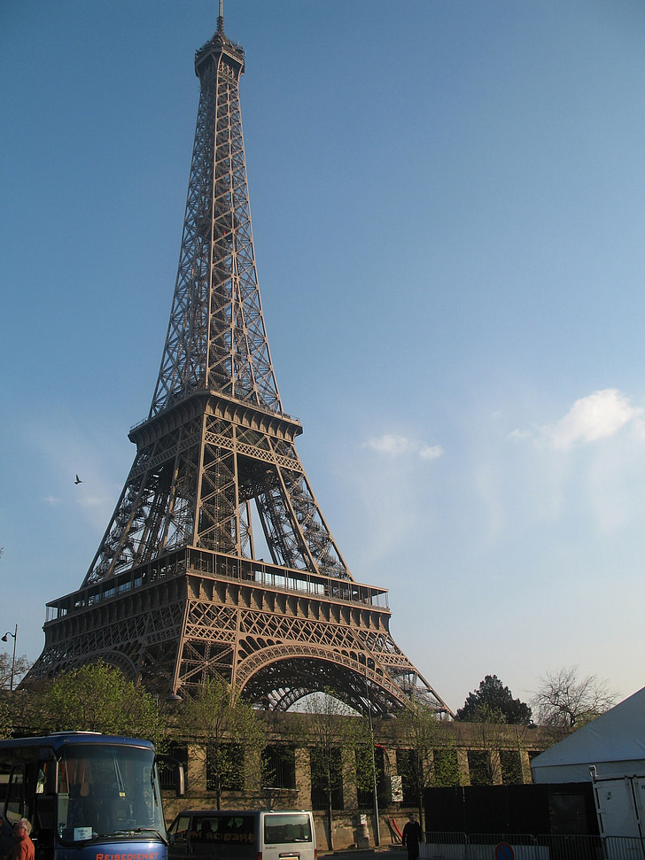 Eiffel, Tower, Pariis, Landmark, Prantsusmaa, Euroopa, kuulus