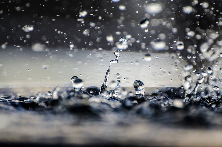 น้ำลด, หล่น, แมโคร, เปียก, ธรรมชาติ, องค์ประกอบ, ฝน