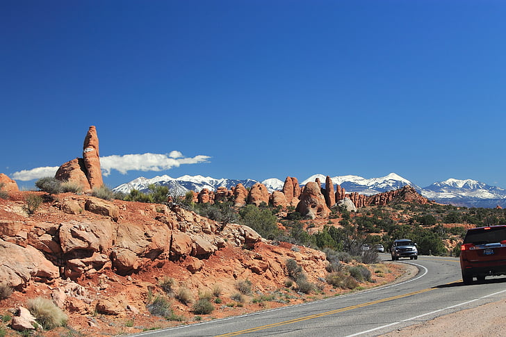 Utah, Pierre de sable, voyage, sud-ouest, l’Amérique, Moab, nature