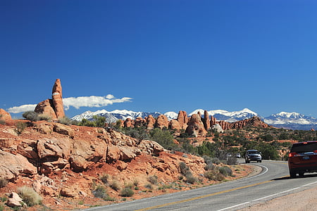 Utah, piaskowca, podróży, południowy zachód, Ameryka, Moab, Natura