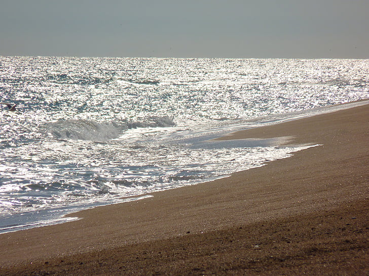 пляж, море, хвиля, свято, пісок, НД