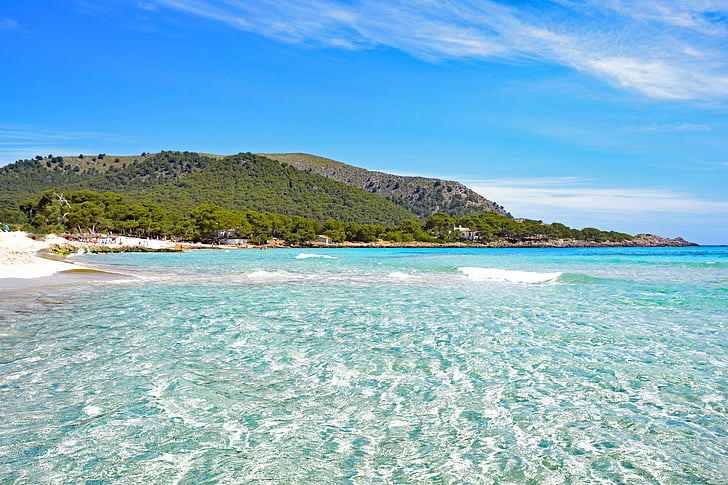 Cala agulla, Mallorca, îles Baléares, Espagne, mer, cristal clair, eau