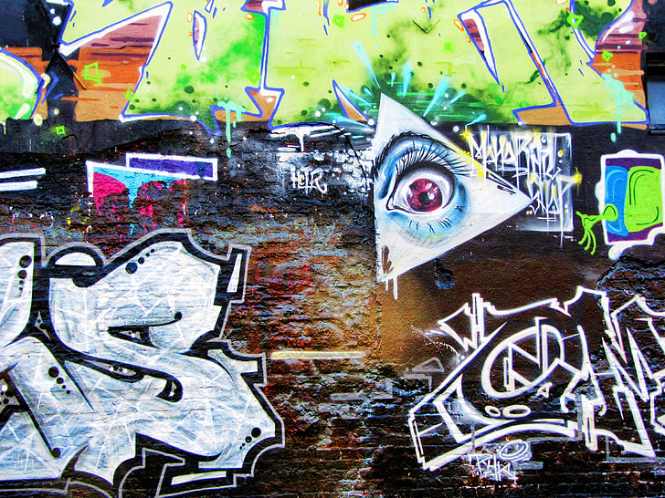 Graffiti, seina värvimine, spray, Art, hauswand, maali, pihusti