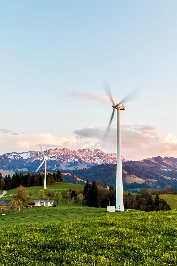 windturbine, windenergie, milieuvriendelijke, energie, elektriciteitsproductie, milieutechnologie, productie van elektriciteit