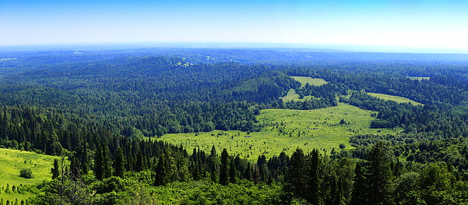 Ural, Oroszország, természet, Sky, fák, erdő, hegyi