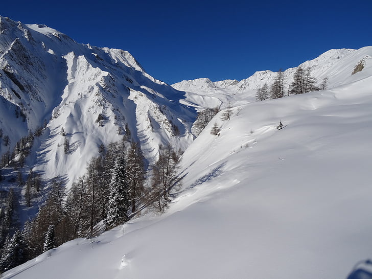Serfaus, Österrike, ski resort, snö, Mountain, snöiga landskap, vit