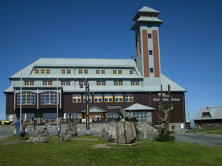 casa de Fichtelberg, Casa, montanhas de minério, Fichtelberg, montanha, arquitetura