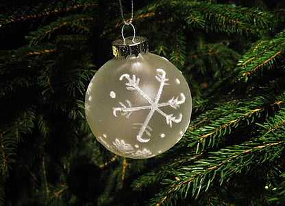 white fir ball, christmas, tree decorations, depend, christmas ornaments, christmas ornament, decoration