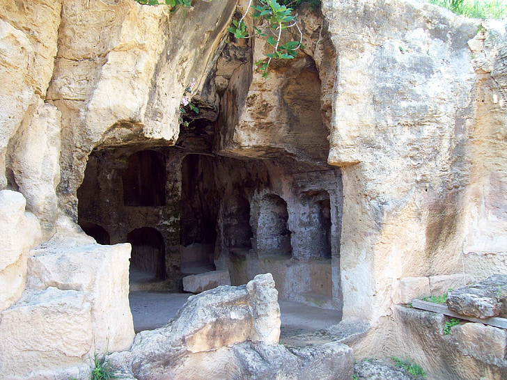 Cypern, Heritage, Tomb Kings, mausoleum, kyrkogård, grav, antika