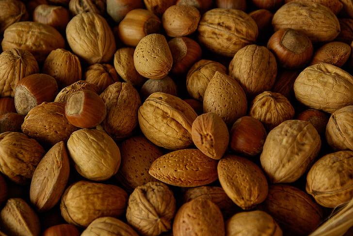dried fruit, nuts, almonds, hazelnuts