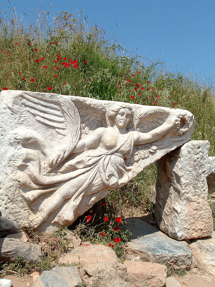 Nike, diosa, Efeso, Turquía, tiempos antiguos, antigüedad, estatua de