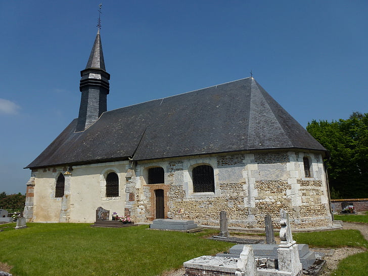 barville, eure, france, church, building, religious, historic